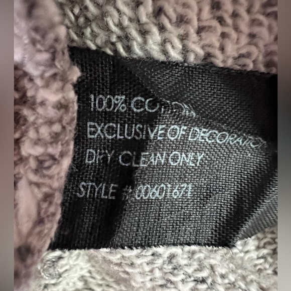 Club Monaco 100% Cotton Gray Crew Neck Sweater Sweatshirt beads sequins Design S - Picture 9 of 10